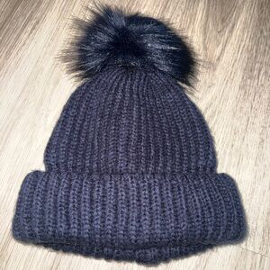 Women’s Topshop Navy Beanie